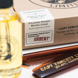 Captain Fawcett Beard Oil and Pocket Comb Kit
