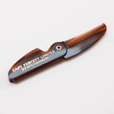 Captain Fawcett Folding Pocket Moustache Comb