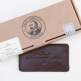 Captain Fawcett Leather Case for Folding Pocket Moustache Comb