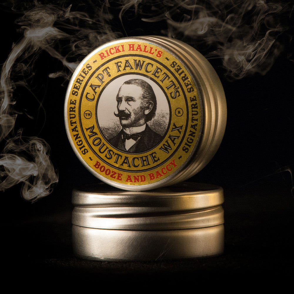 Captain Fawcett Ricki Hall Booze & Baccy Moustache Wax - 15ml