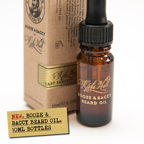 Capt. Fawcett Ricki Hall’s Booze & Baccy Travel Beard Oil - 10ml