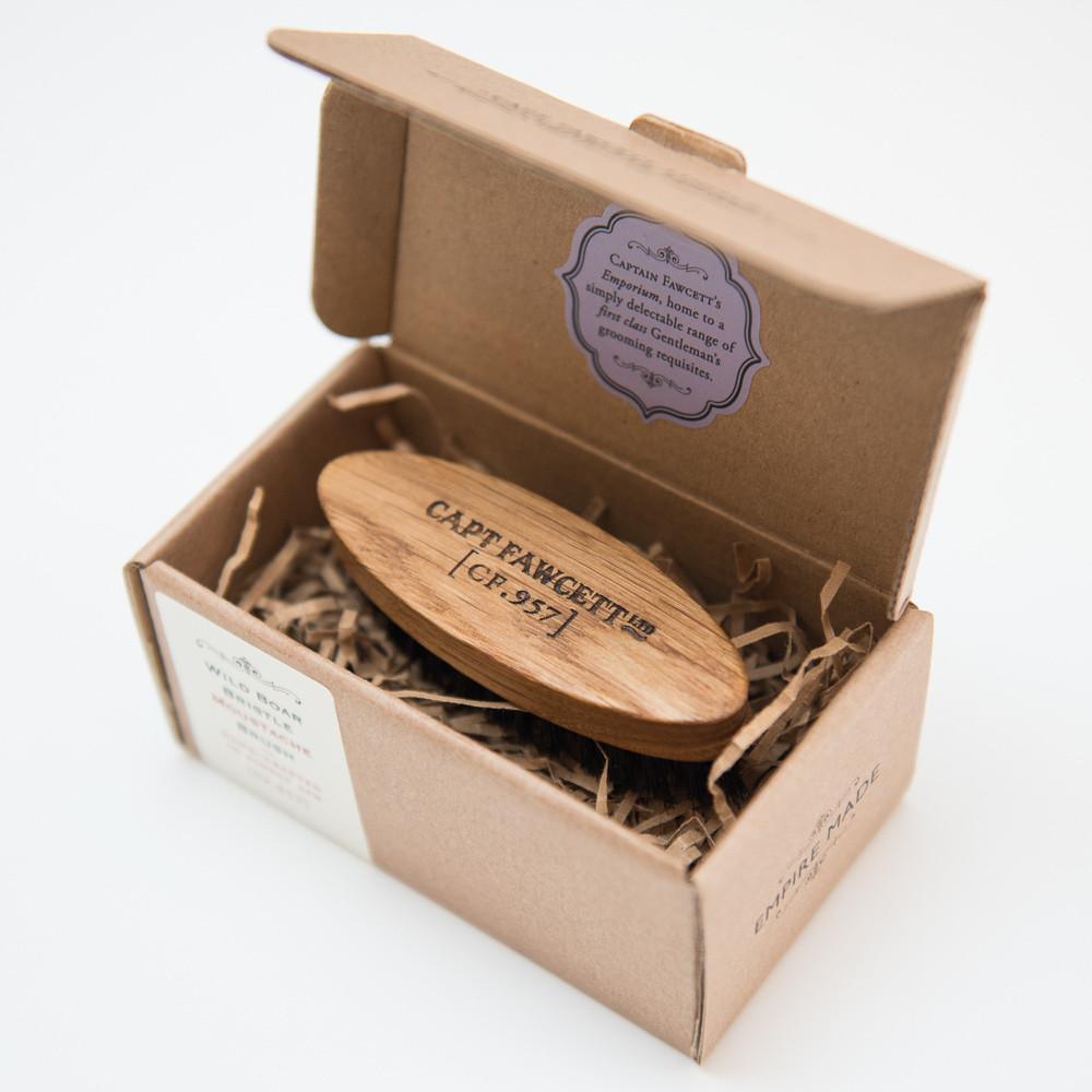 Captain Fawcett Wild Boar Bristle Moustache Brush