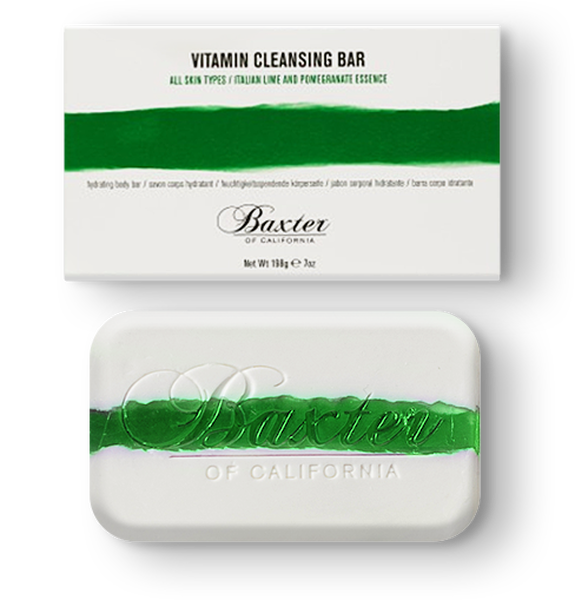 Baxter of California Vitamin Cleansing Bar Italian Lime/Pomegranate – 198g