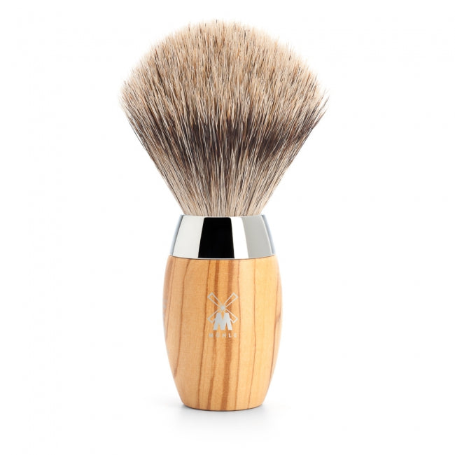 Muhle 281 H 870 Kosmo Fine Badger Hair Shaving Brush - Olive Wood