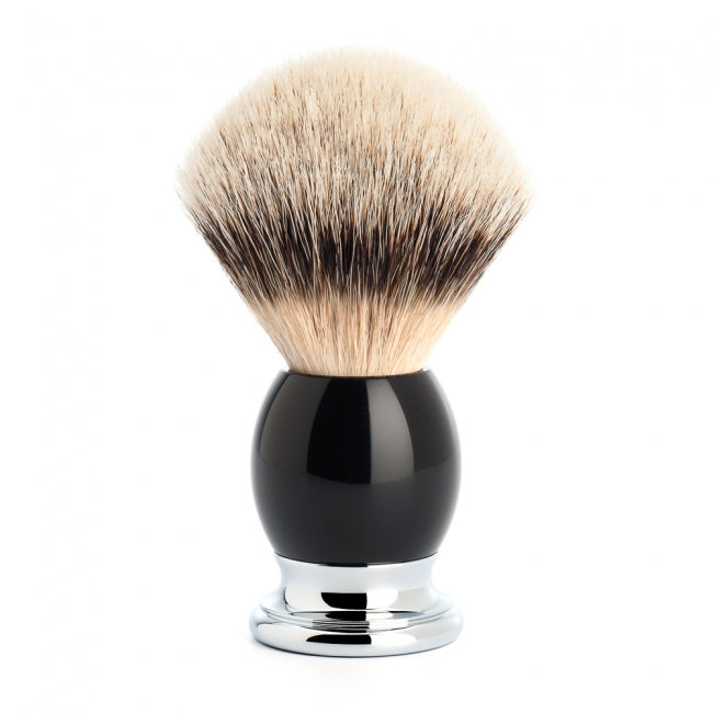 Muhle Sophist Silvertip Badger Hair Shave Brush – Black Resin