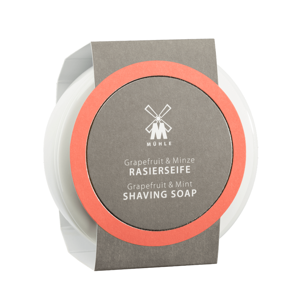 Muhle Grapefruit & Mint Shaving Soap in a Porcelain Bowl – 100g