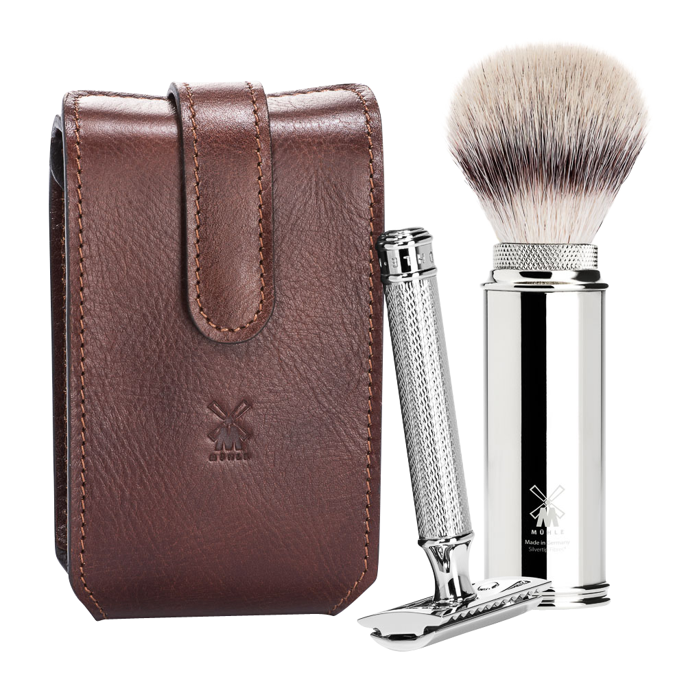 Muhle RT2 SR Muhle Travel Shaving Set - Brown