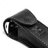 Muhle  leather pouch for traveling, black