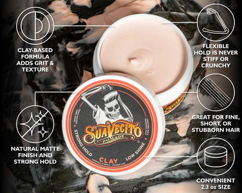 Suavecito Firme Clay Pomade - 65g