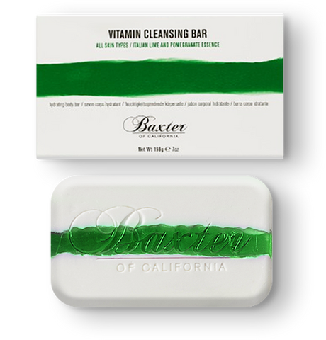 Baxter of California Vitamin Cleansing Bar Italian Lime/Pomegranate – 198g