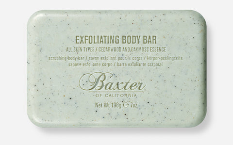 Baxter of California Exfoliating Body Bar Cedarwood & Oakmoss– 198g