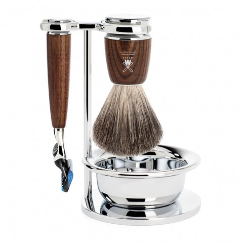 Muhle Rytmo S 81 H 220 SF 4 Piece Shaving Set – Steamed Ash