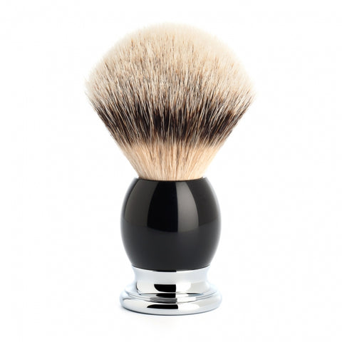 Muhle Sophist Silvertip Badger Hair Shave Brush – Black Resin