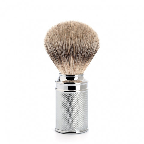 Muhle Traditional M89 Silvertip Badger Hair Shaving Brush - Metal