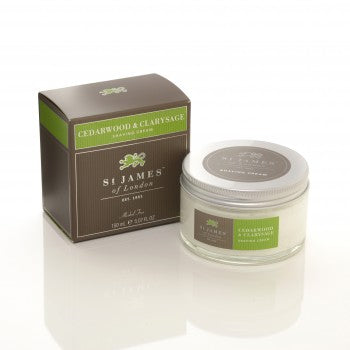 St James of London Cedarwood & Clarysage Shave Jar - 150ml
