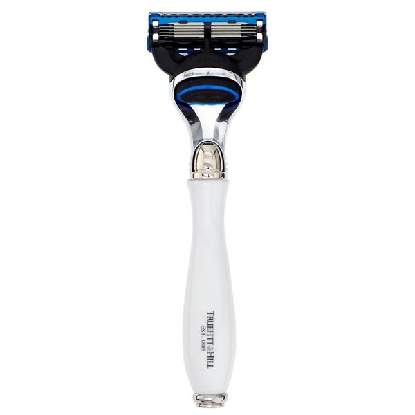 Truefitt & Hill Wellington Razor – Fusion 5 Blade – Porcelain