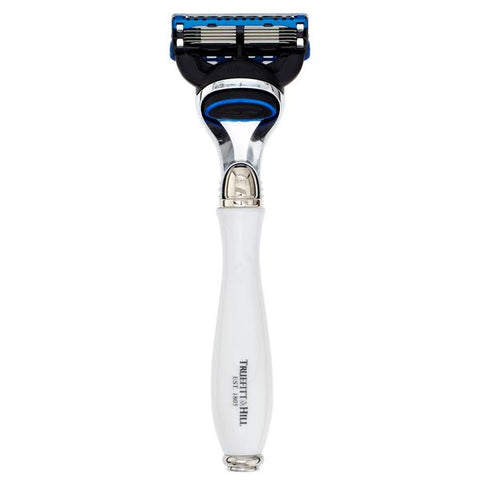 Truefitt & Hill Wellington Razor – Fusion 5 Blade – Porcelain