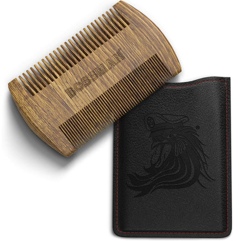 Bossman Pocket Sandalwood Beard Comb
