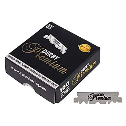 Derby  Premium Single Edge Razor Blades (1 box=100 blades)