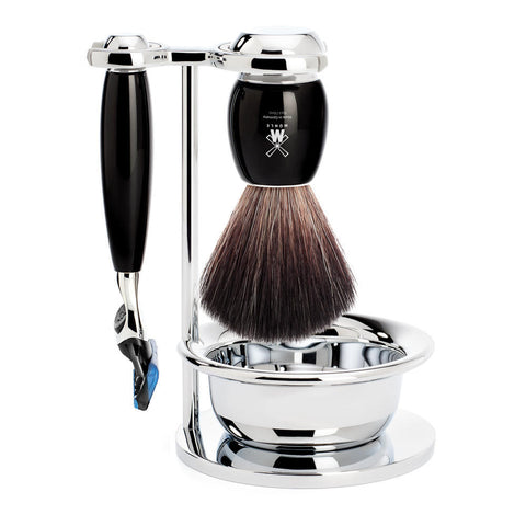 Muhle Muhle Black 4-pce Fibre Shave Set ( Fusion )