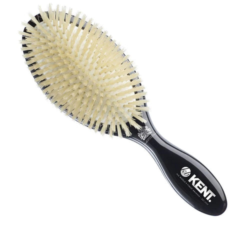 Kent Classic Shine Large Soft White Pure Bristle Hairbrush