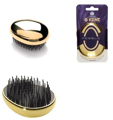 Kent Pebble Detangling Brush in Gold
