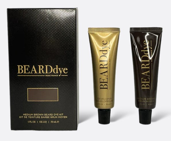 Beard Color Kit Beard Dye Medium Brown DIY Home Kit | Man Perfected