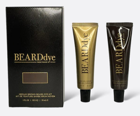 Beard Dye Medium Brown DIY Home  Kit