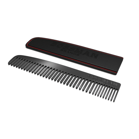 Bossman Brands Metal Beard & Moustache Comb