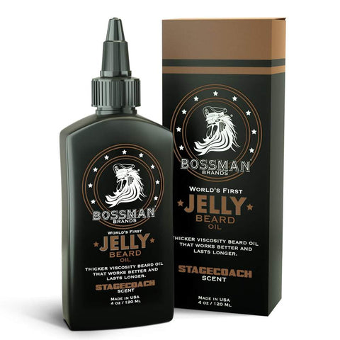 Bossman Brands Jelly™ Stagecoach Scent Beard Oil – 120ml