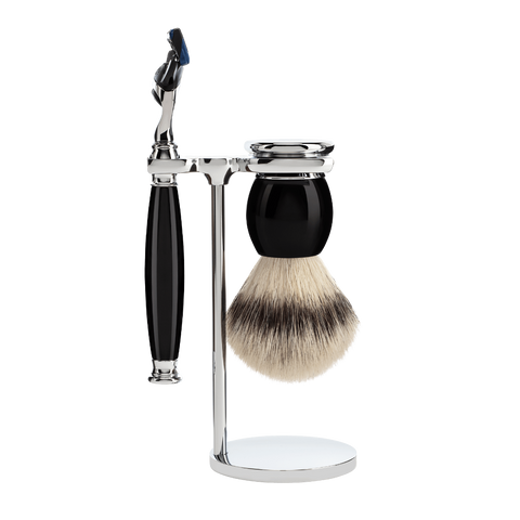 Muhle S33K44F SOPHIST 3-Piece Shaving Set - Black Resin