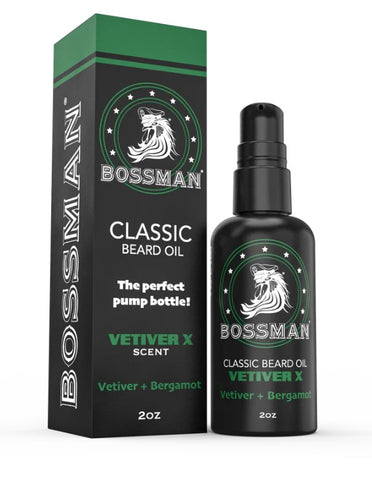 Bossman Vetiver X Beard Oil - 2 oz