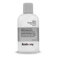 Anthony Paraben Free Glycolic Facial Cleanser for Normal to Oily Skin