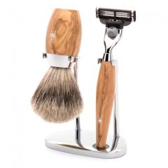 Muhle Kosmo Olive Wood Shaving Set