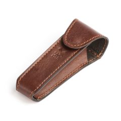 Muhle  leather pouch for traveling, brown